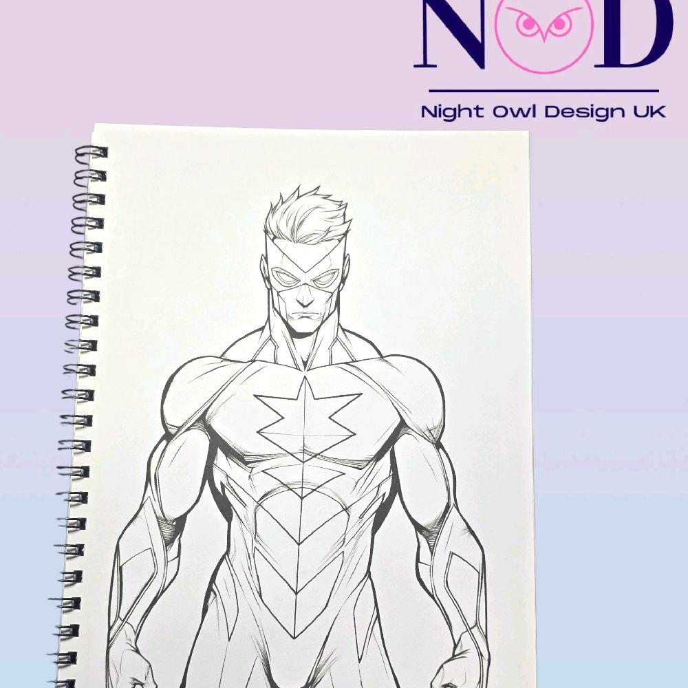 Volume 1 Super Heroes Colouring Book