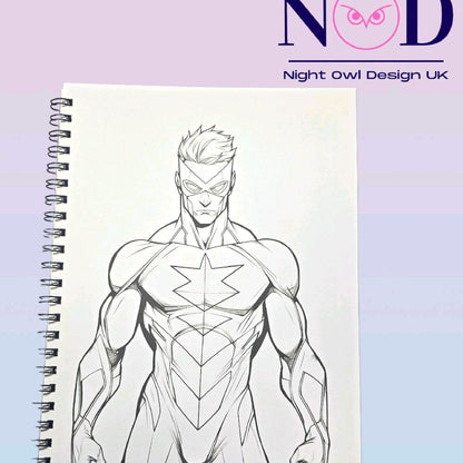 Volume 1 Super Heroes Colouring Book