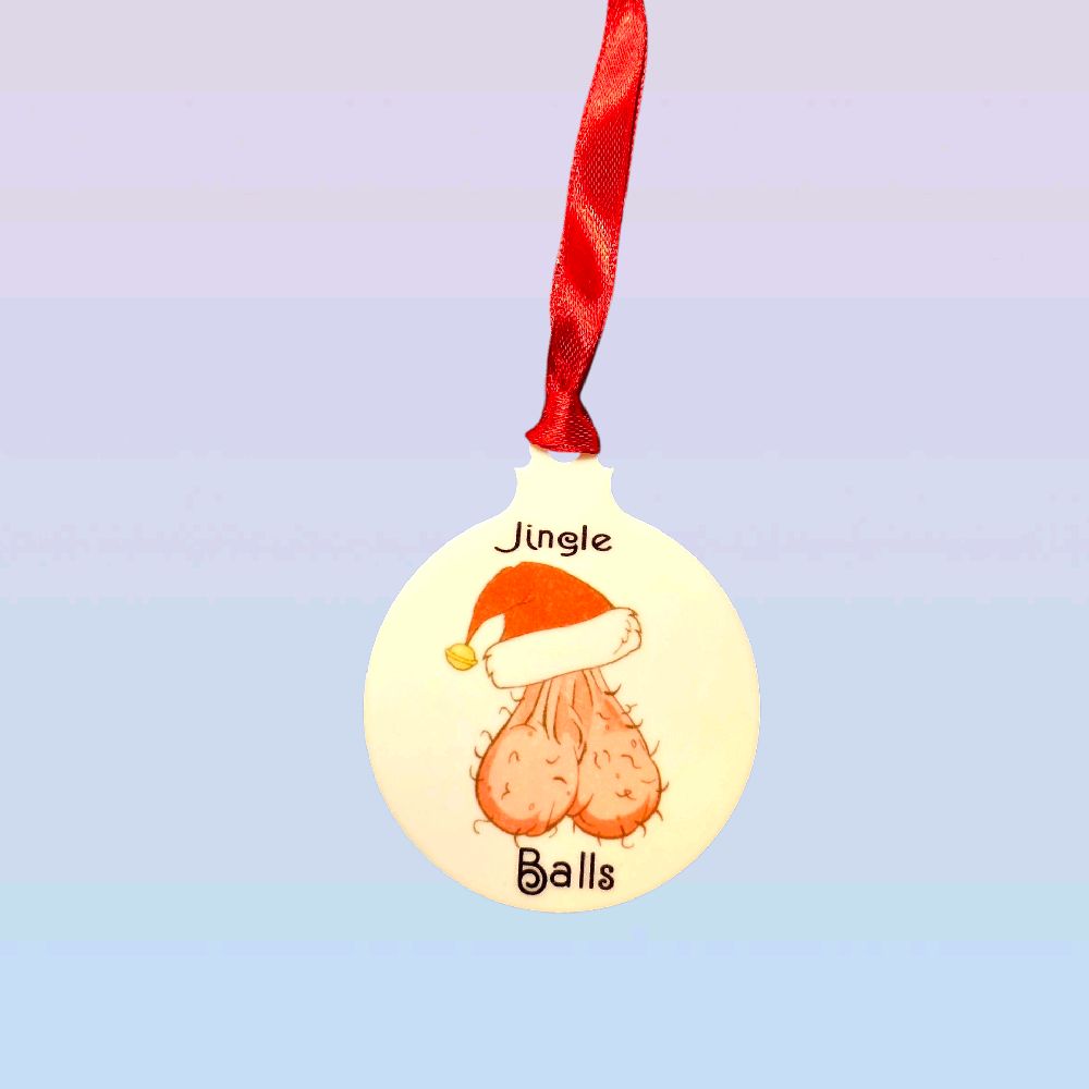Jingle Bells Funny Christmas Bauble