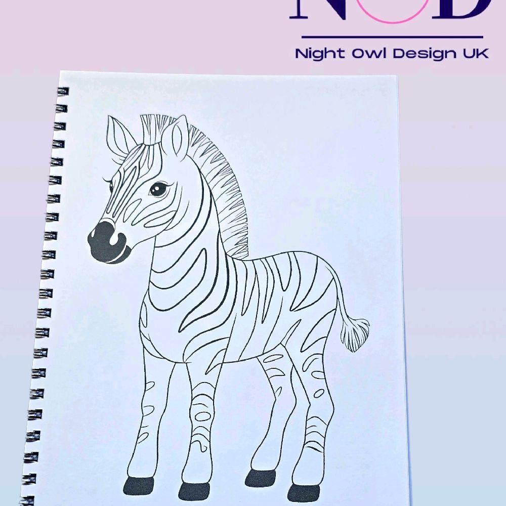 Safari Animals Colouring Book