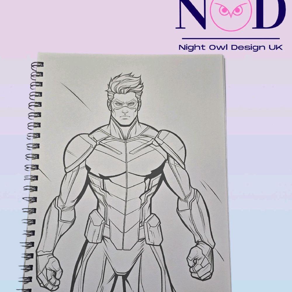 Volume 1 Super Heroes Colouring Book