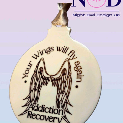 Recovery Wings Christmas Bauble