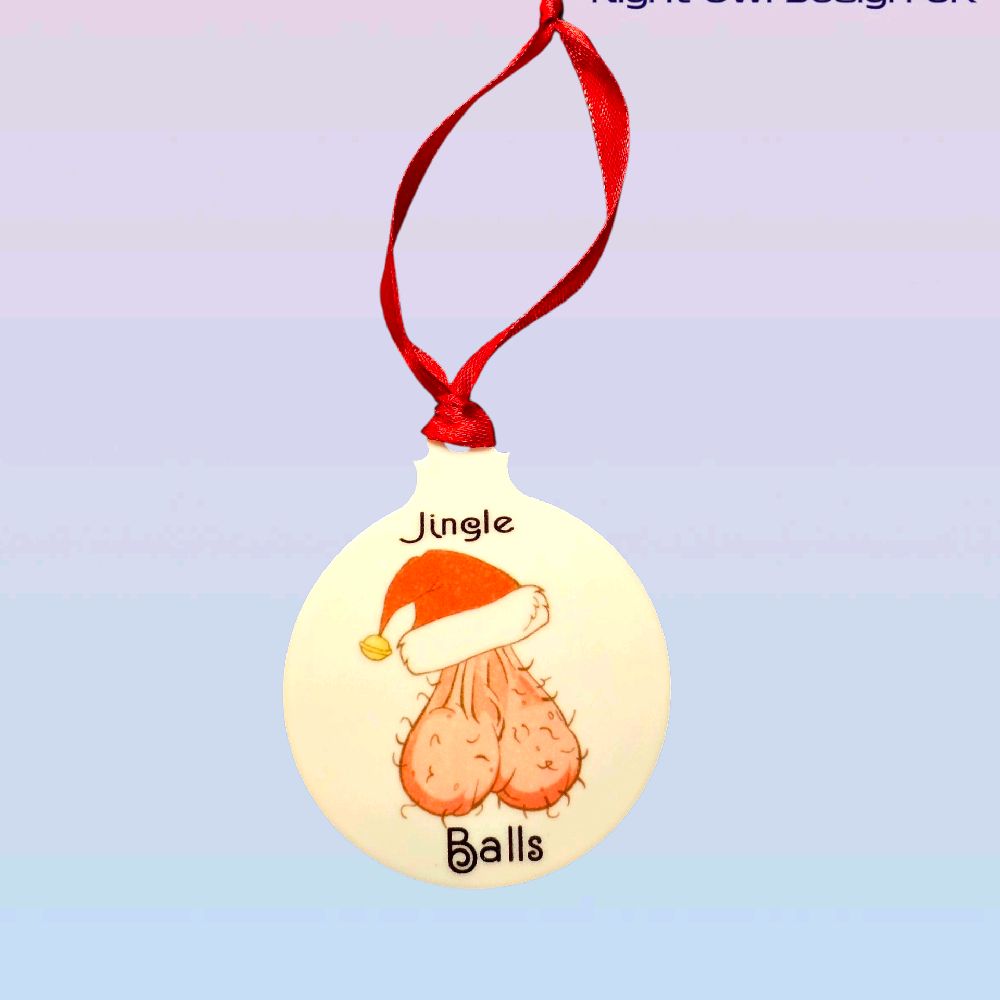 Jingle Bells Funny Christmas Bauble
