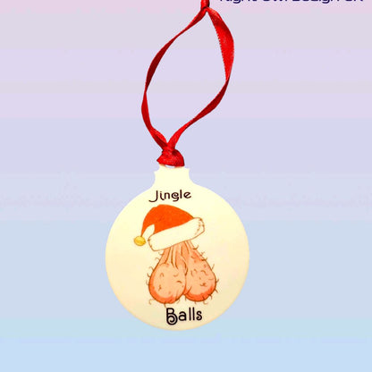 Jingle Bells Funny Christmas Bauble