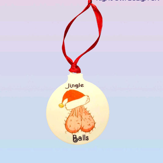 Jingle Bells Funny Christmas Bauble