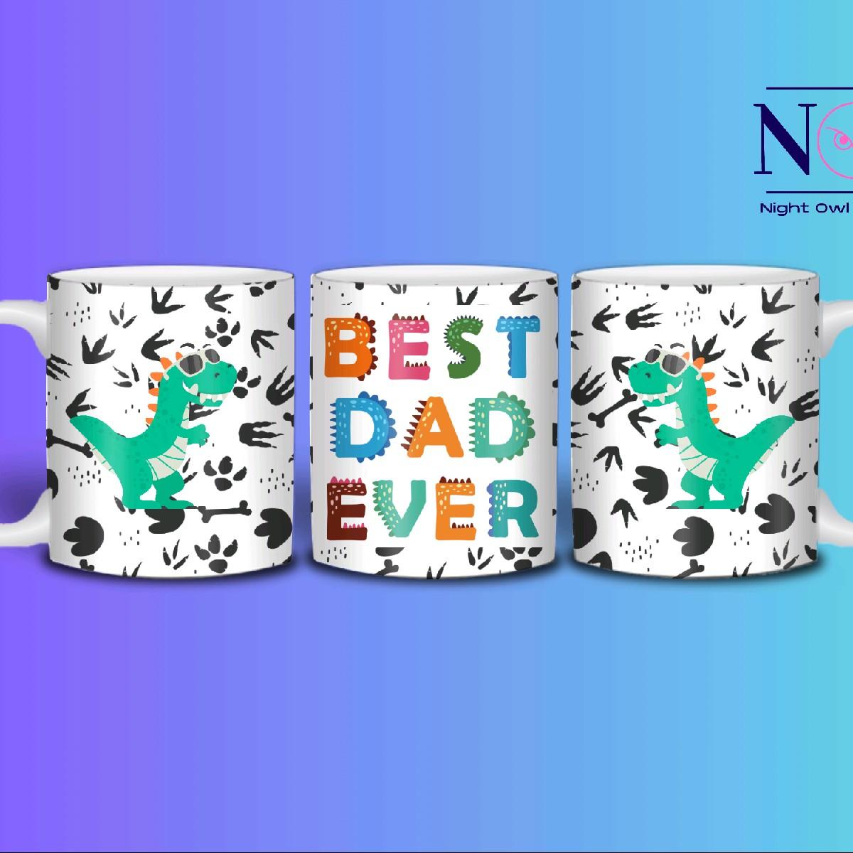 Dinosaur best dad ever 11oz mug