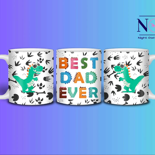 Dinosaur best dad ever 11oz mug