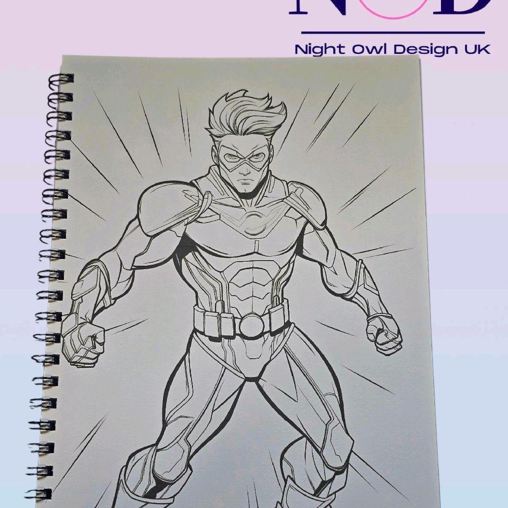 Super Heroes Volume 2 Colouring Book