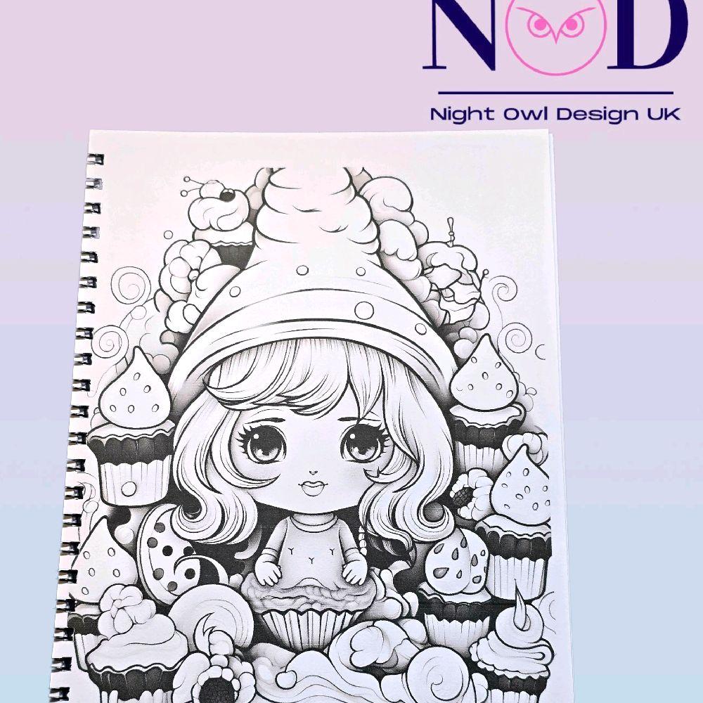 Kawaii Fantasy Colouring Book