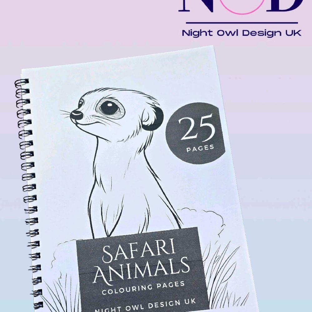 Safari Animals Colouring Book