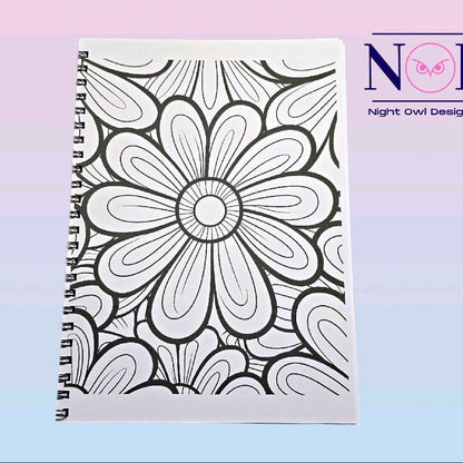 Groovy Flower Colouring Book