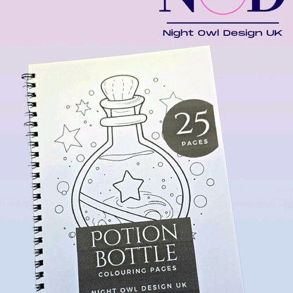 Potion Bottles Colouring Book