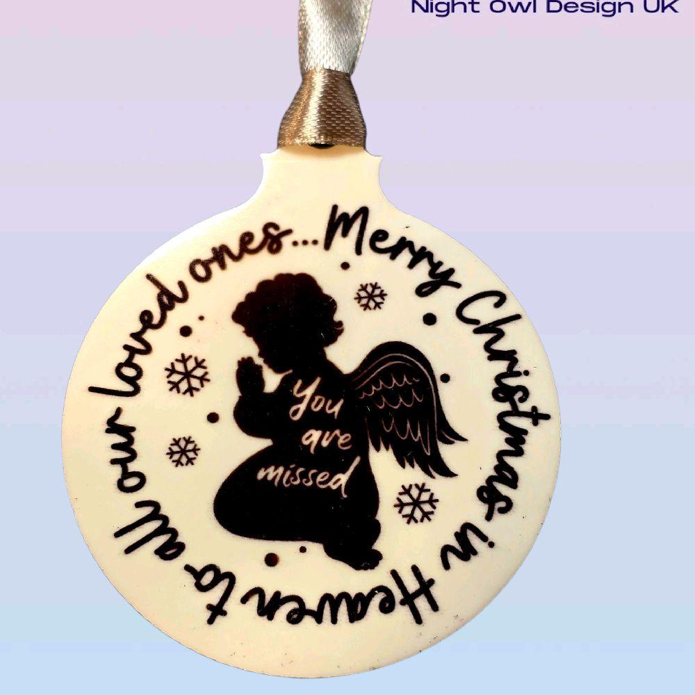 Merry Christmas in Heaven Bauble