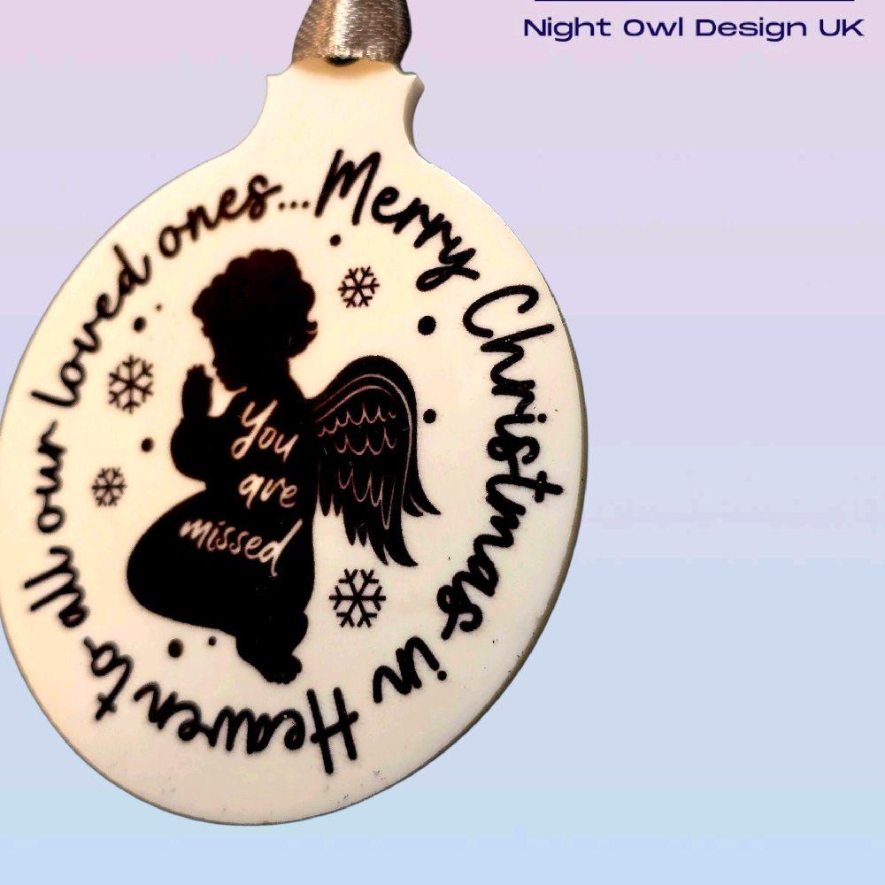 Merry Christmas in Heaven Bauble