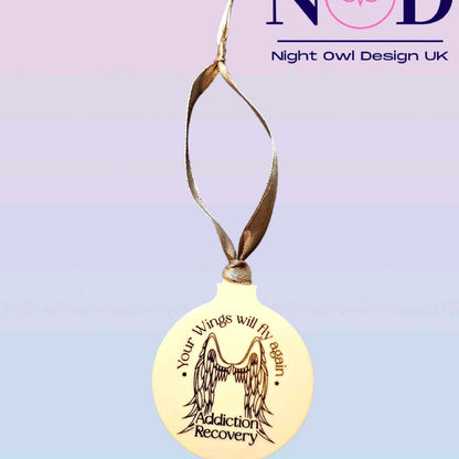 Recovery Wings Christmas Bauble