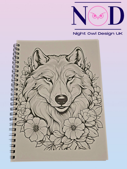 Wolves Colouring Book