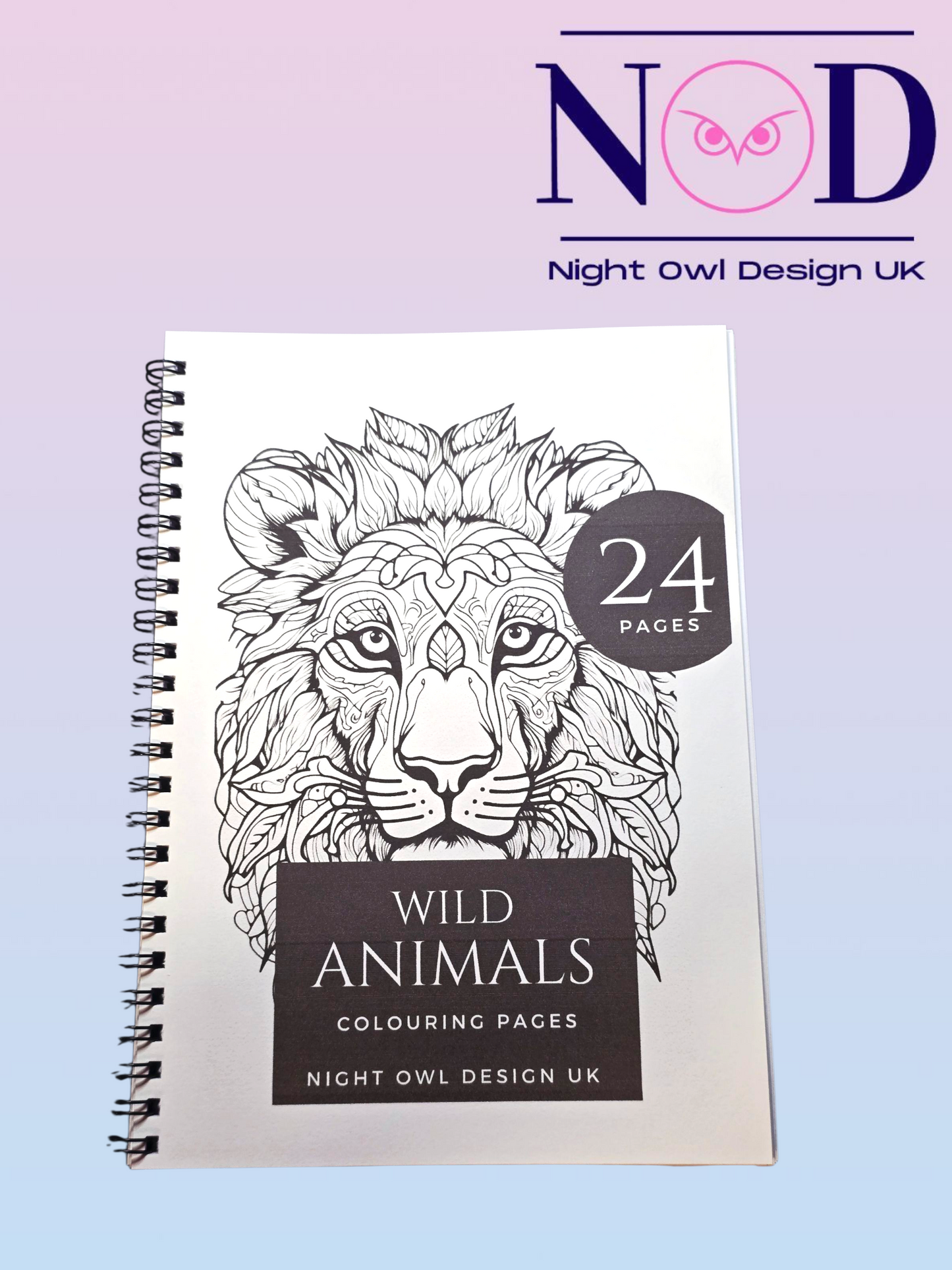 Wild Animals Colouring Book