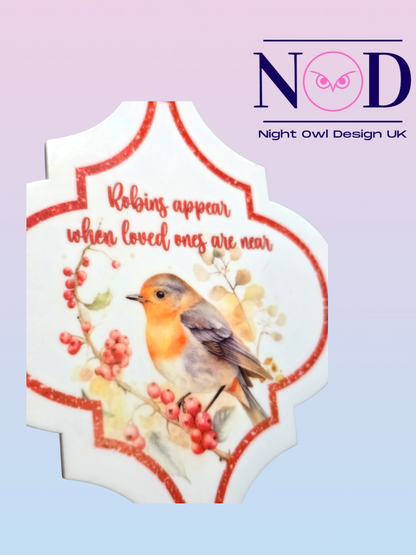 Arabesque Robin Christmas Bauble