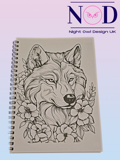 Wolves Colouring Book