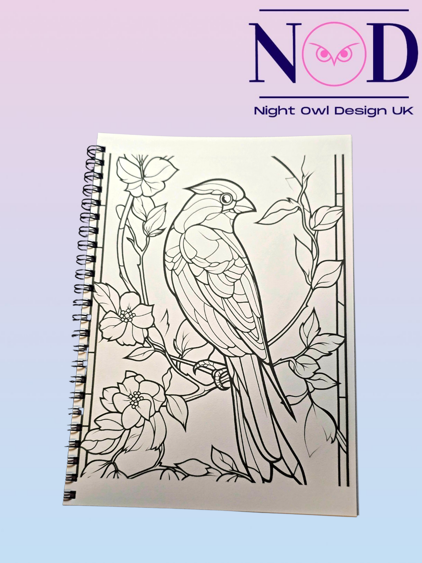 Volume 2 Birds and Stained Glass Colouring Book
