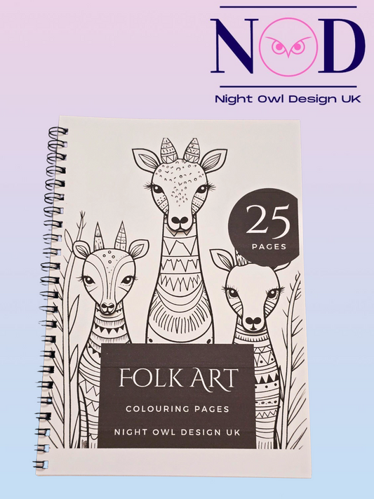 Folk Art Colouring Book