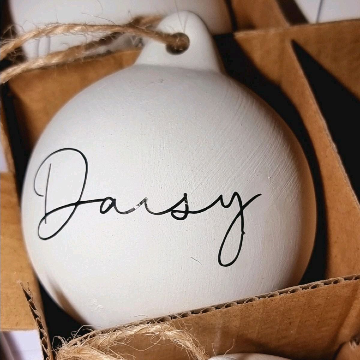 Ceramic Personalised Custom Bauble