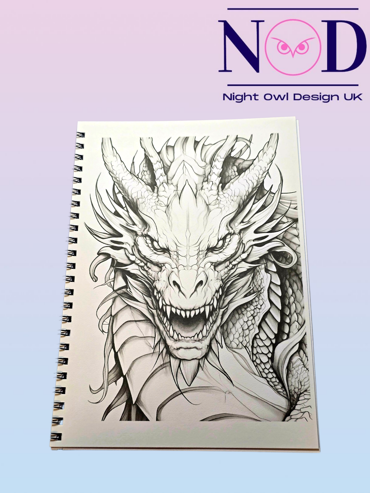 Fantasy Dragons Colouring Book