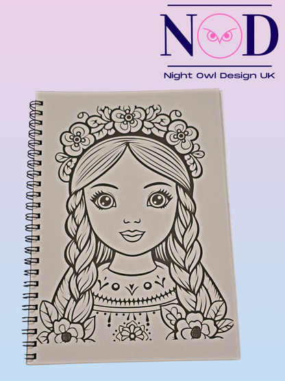 Folk Art Colouring Book