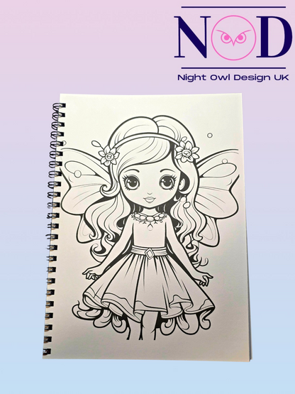 Cute Fairies Colouring Book