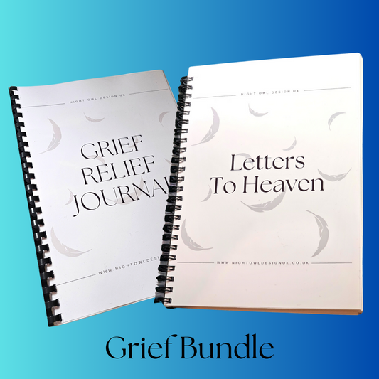 Grief Relief Bundle, Journal and Letters to Heaven Notebook