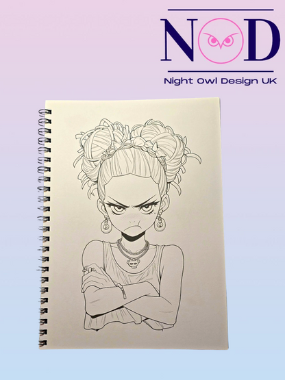 Baddie Colouring Book