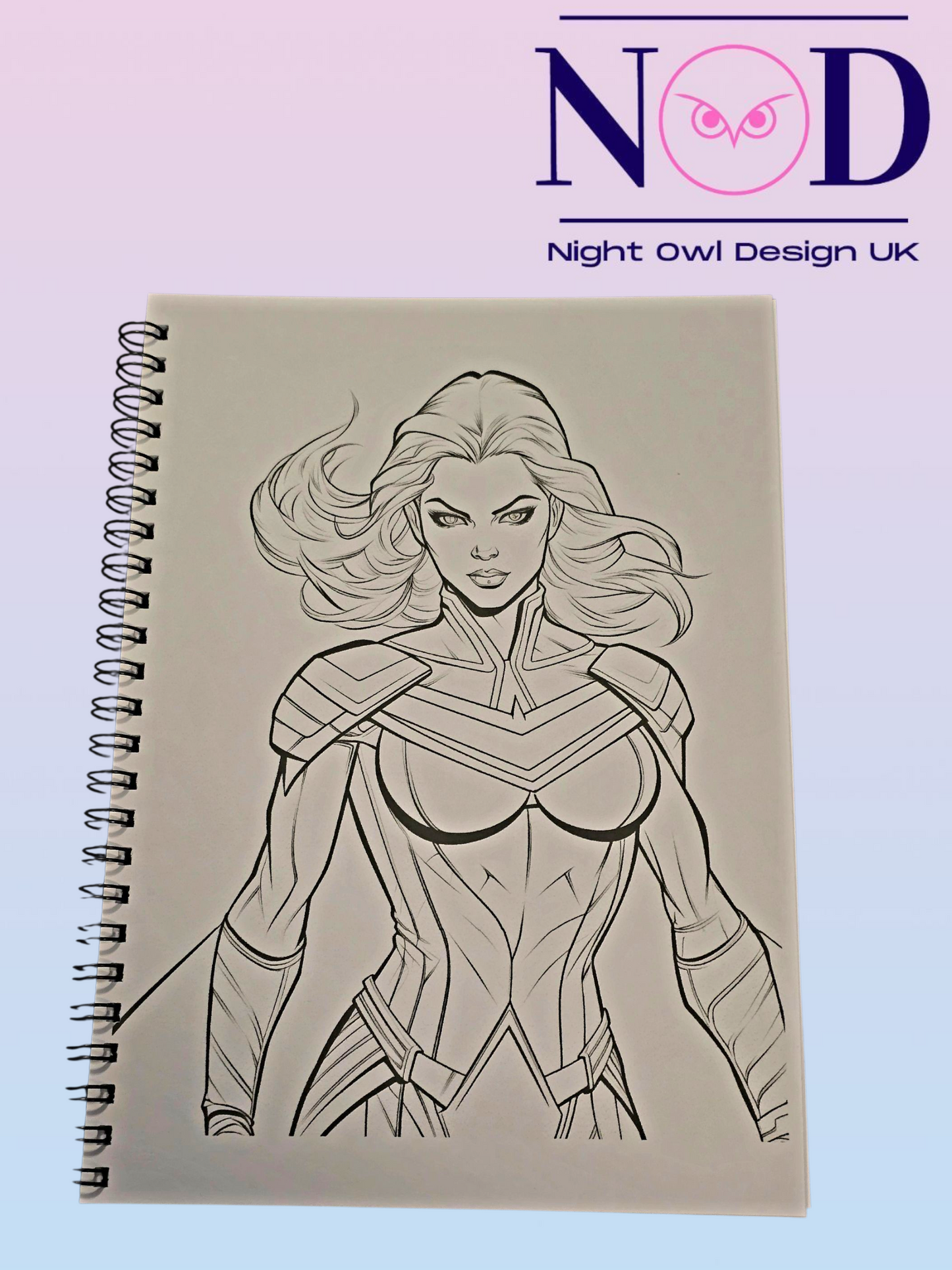 Lady Hero Colouring Book