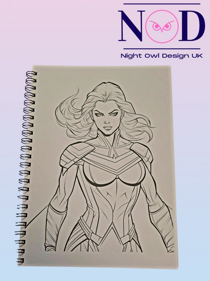 Lady Hero Colouring Book