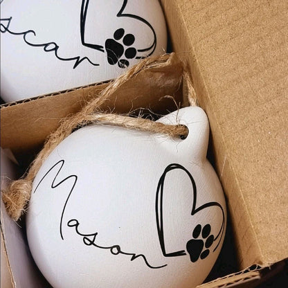 Ceramic Personalised Custom Bauble