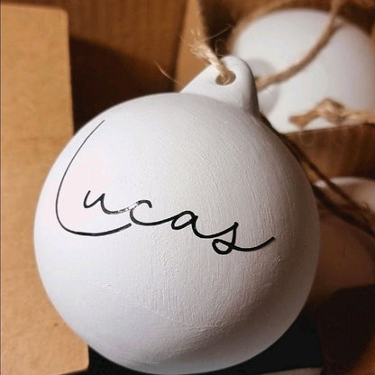 Ceramic Personalised Custom Bauble