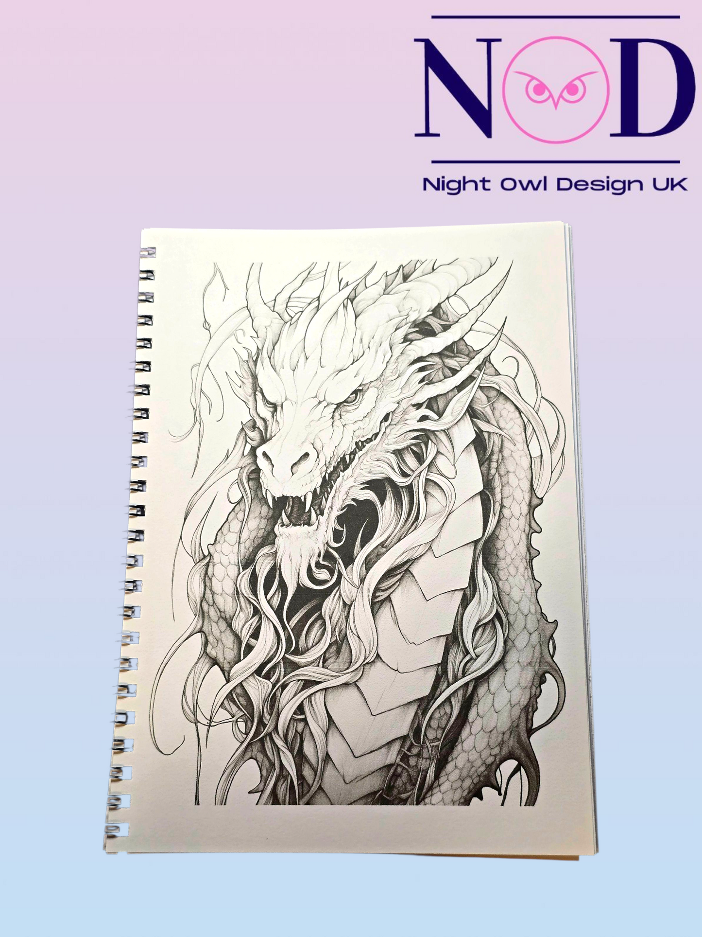 Fantasy Dragons Colouring Book