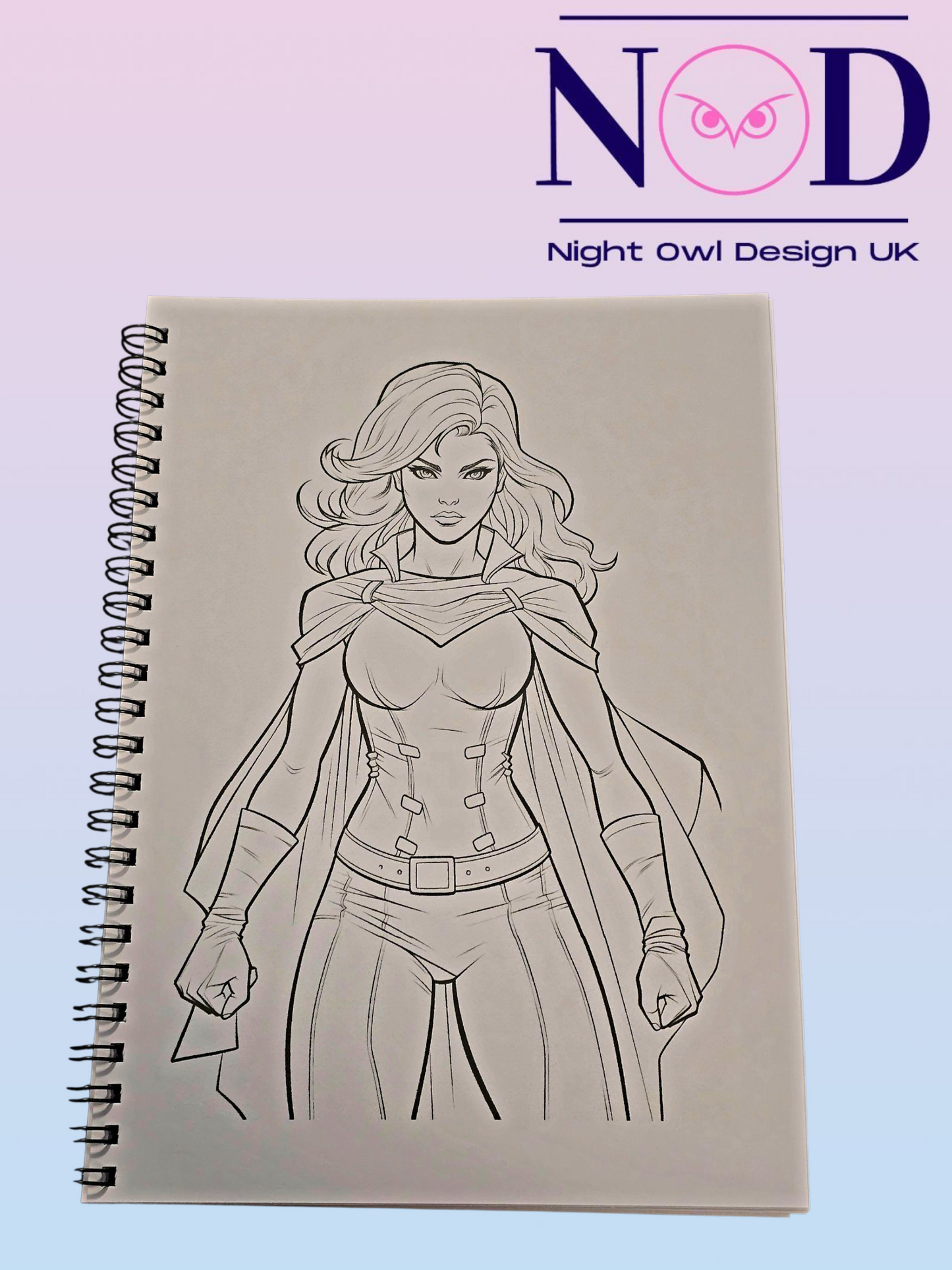 Lady Hero Colouring Book