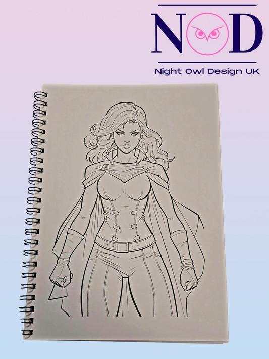 Lady Hero Colouring Book
