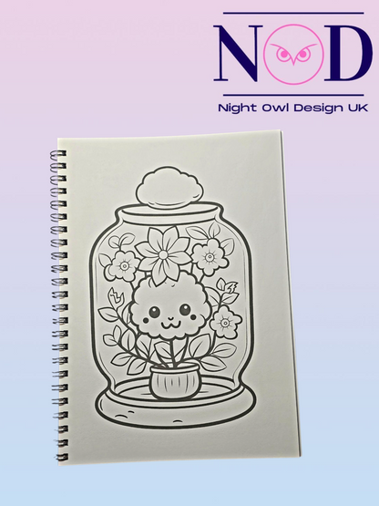 Cute Terrariums Colouring Book