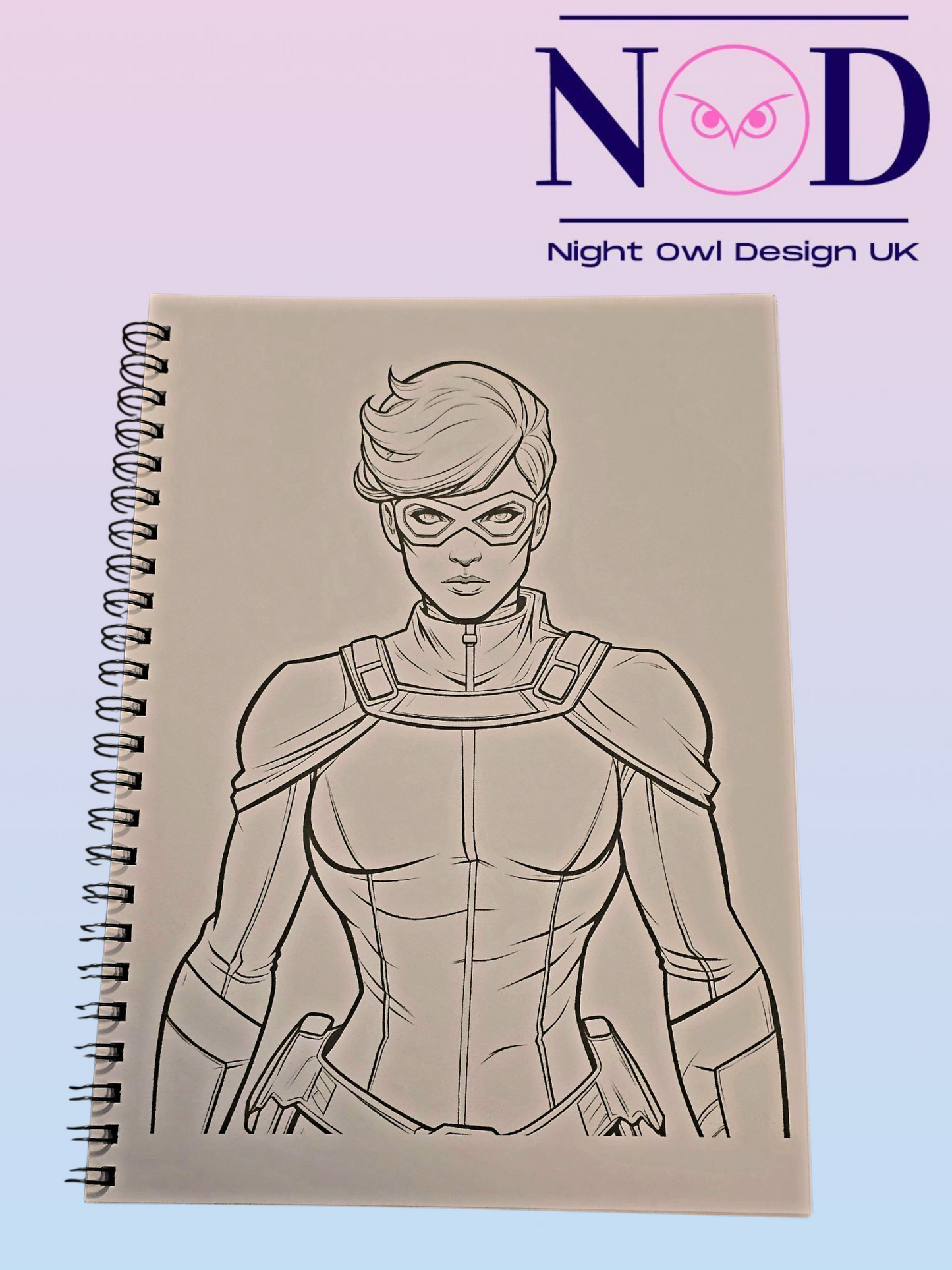 Lady Hero Colouring Book