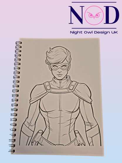 Lady Hero Colouring Book