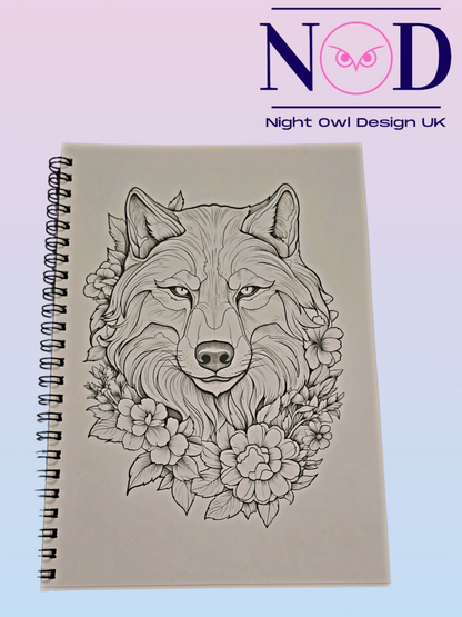 Wolves Colouring Book