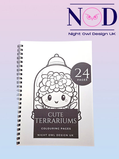 Cute Terrariums Colouring Book