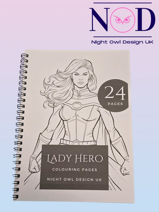 Lady Hero Colouring Book
