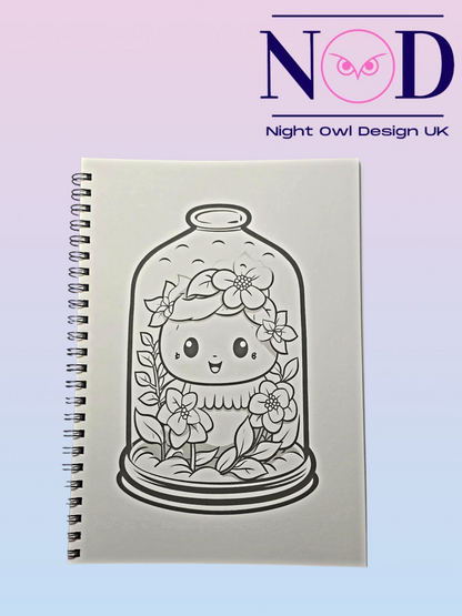 Cute Terrariums Colouring Book