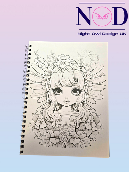 Cute Fairies Colouring Book