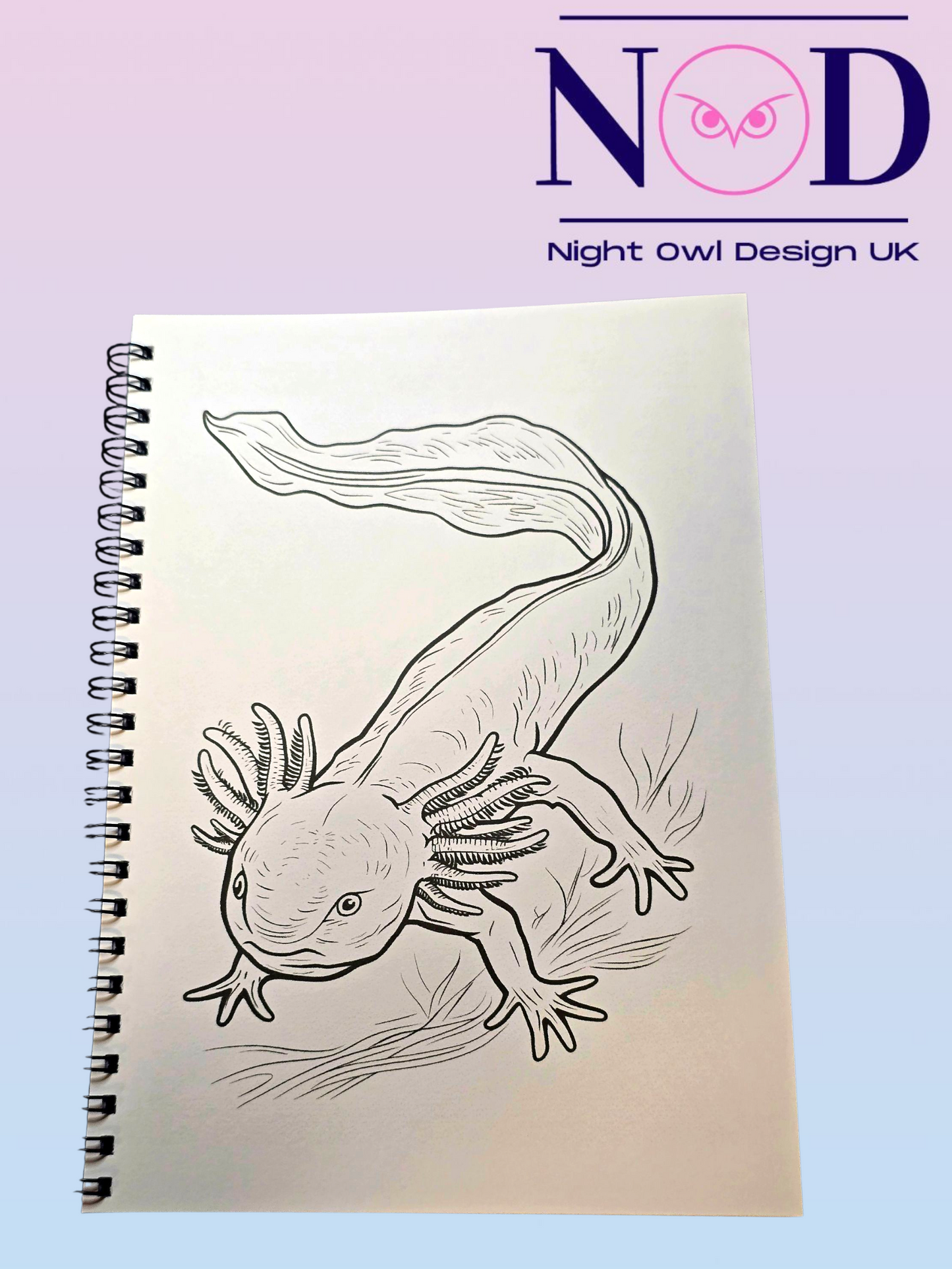 Axolotl Colouring Book