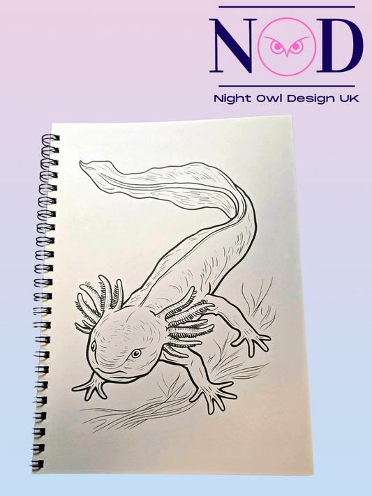 Axolotl Colouring Book