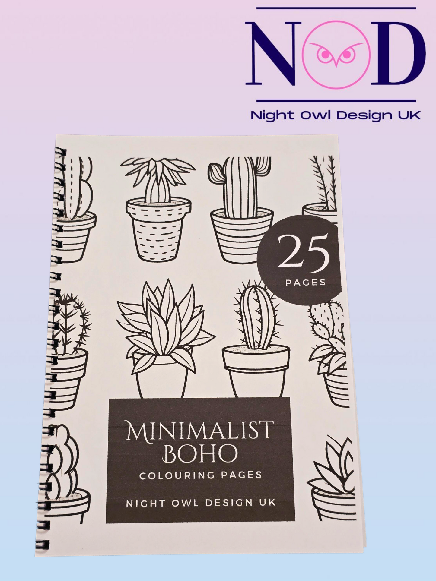 Minimalist Boho Colouring Book