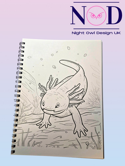 Axolotl Colouring Book